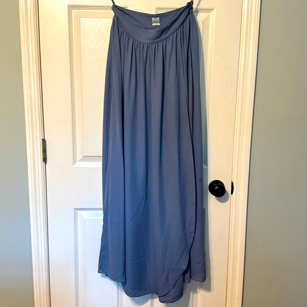 Dusty blue skirt